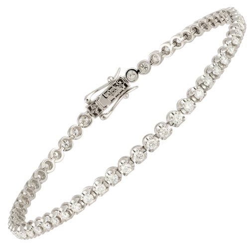 2 Ct Round Diamond Tennis Bracelet